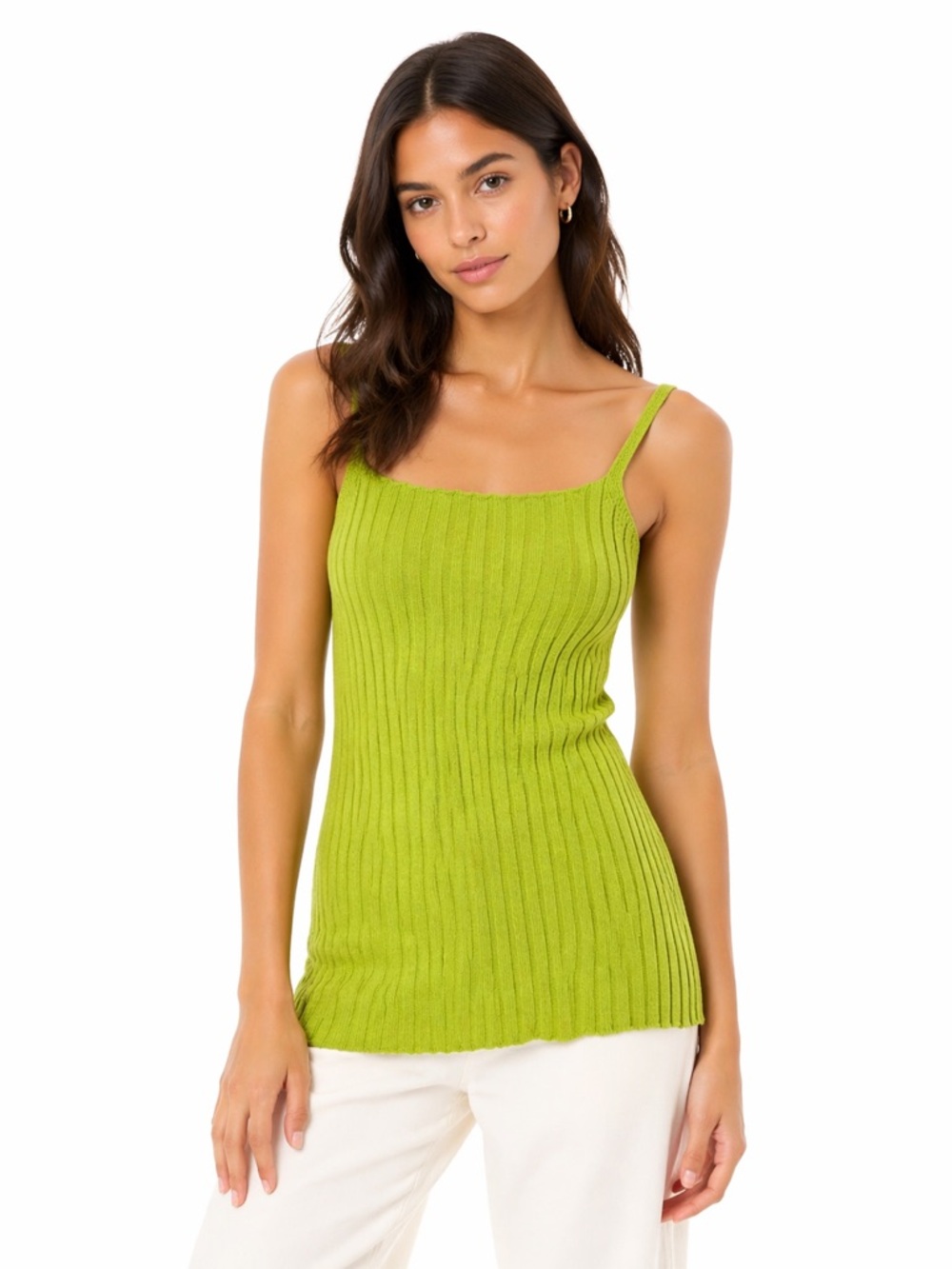 NWT ZARA Green Ribbed Tank